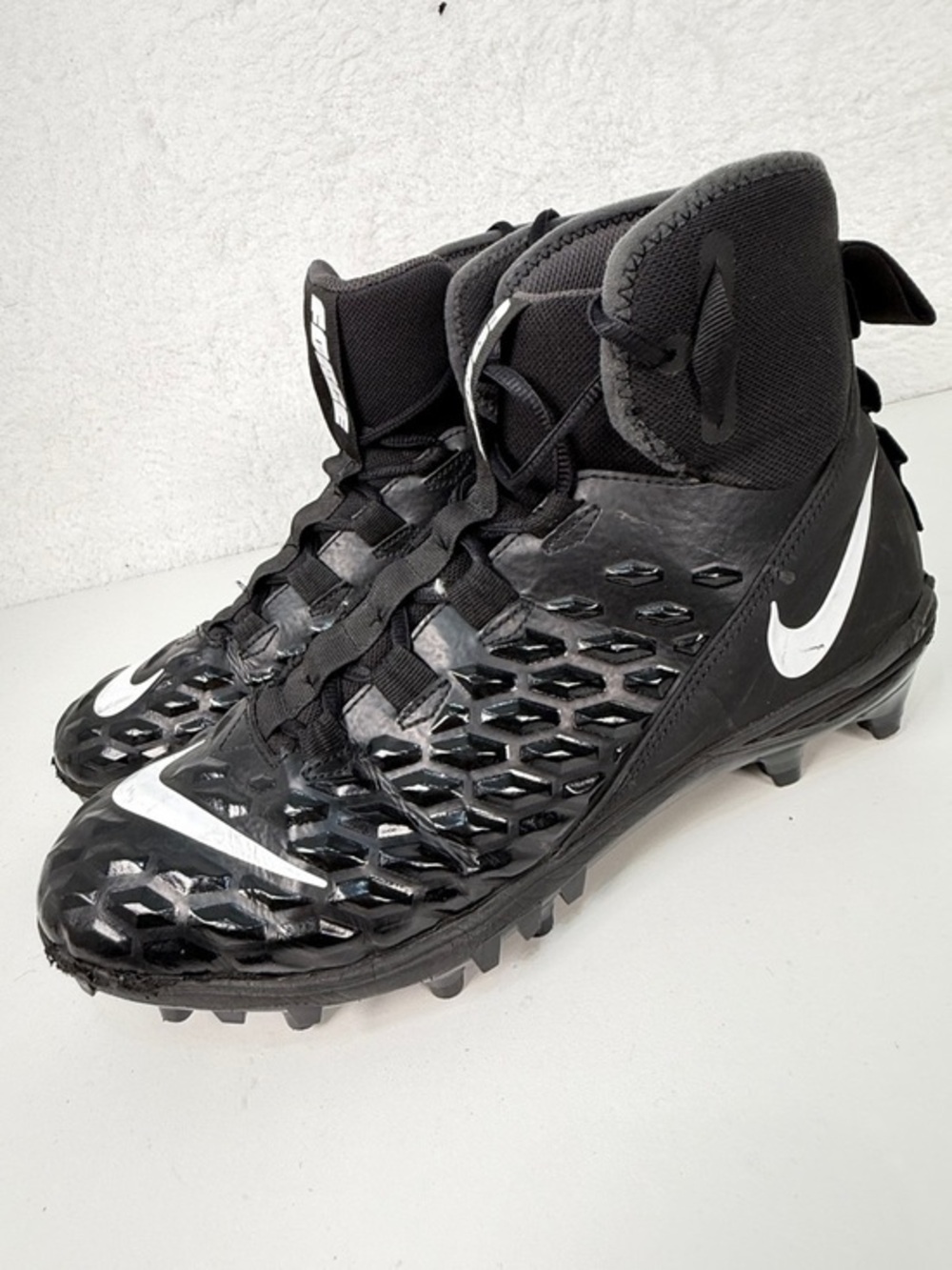 Nike Force Savage Varsity 2 Football Cleats Black White Mens 12